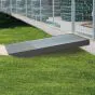 Alu Übergangsbrücke - Wangenfarbe: anthrazit, Länge: 400 cm, Breite: 109 cm, Gitterrost: 30 x 30 mm