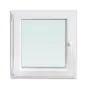 Kunststoff-Fenster weiß - Anschlagrichtung: DIN-links, Breite: 750 mm, Höhe: 1000 mm