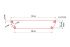 Aluminiumstufe rutschhemmend inkl. 2 Deckel und Schrauben - Ausführung: Edelstahloptik, Breite: 1200 mm, Tiefe: 270 mm