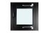 Fenster für WPC Gartenhäuser - Farbe: schwarz RAL 9005, Breite: 70 cm, Höhe: 79,5 cm, Aluminium