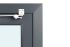 Fenster für WPC Gartenhäuser - Farbe: eisengrau RAL 7011, Breite: 90,5 cm, Höhe: 50,5 cm, Aluminium