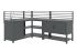 Outdoorküche aus Aluminium & Sinterstein - bestehend aus Modul A, B, C, D und 2x Ablagefläche