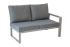 Loungemöbel Lissabon Set 4-teilig - Farbe: graualuminium