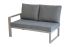 Loungemöbel Lissabon Set 4-teilig - Farbe: graualuminium