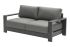 Loungesofa 2-Sitzer London aus Aluminium - Farbe: anthrazit, Maße: 1780  x 840 x 670 mm