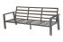 Gartenmöbelset Lissabon 4-teilig - Farbe: graualuminium