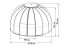 Pavillon Rund - Durchmesser: 410 cm, Höhe: 261 cm, Grundfläche: 13,2 m²