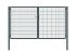 Rohrrahmentor Basic 2-flügelig - Ausführung: anthrazit beschichtet, Höhe: 163 cm, Durchgangslichte: ca. 283 cm