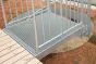 Gitterrostpodeste 30 x 10 mm, feuerverzinkt - Länge: 500 mm, Breite: 1000 mm