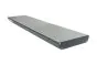 Aluminiumstufe rutschhemmend inkl. 2 Deckel und Schrauben - Ausführung: Anthrazit beschichtet, Breite: 1000 mm, Tiefe: 270 mm