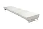 Aluminiumstufe rutschhemmend inkl. 2 Deckel & 2 Winkel und Schrauben - Ausführung: Natur, Breite: 1000 mm, Tiefe: 270 mm