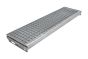 Gitterrost-Stufen 30 x 30 mm, feuerverzinkt, rutschhemmend - Breite: 1000 mm, Tiefe: 240 mm