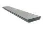 Aluminiumstufe rutschhemmend inkl. 2 Deckel und Schrauben - Ausführung: Anthrazit beschichtet, Breite: 1200 mm, Tiefe: 270 mm