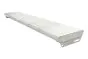 Aluminiumstufe rutschhemmend inkl. 2 Deckel & 2 Winkel und Schrauben - Ausführung: Natur, Breite: 1200 mm, Tiefe: 270 mm