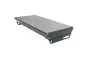 Aluminiumstufe rutschhemmend inkl. 2 Deckel & 2 Winkel und Schrauben - Ausführung: Anthrazit beschichtet, Breite: 600 mm, Tiefe: 270 mm