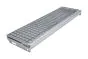 Gitterrost-Stufen 30 x 30 mm, feuerverzinkt, rutschhemmend - Breite: 900 mm, Tiefe: 270 mm