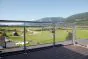 Edelstahl Glasgeländer Set - Länge: 2,8 m, aufgesetzte Montage 