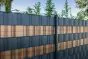 Sichtschutzstreifen Rattan für Doppelstabgitter- & Schmuckzäune - Farbe: hellbraun