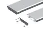 Aluminiumstufe rutschhemmend inkl. 2 Deckel und Schrauben - Ausführung: Anthrazit beschichtet, Breite: 1000 mm, Tiefe: 270 mm