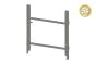 Alu Türrahmen 1-flügelig ohne Füllung (Profil: 63 mm) - Flügelhöhe: 900-1500 mm, Anschlag: links, Farbe: dunkelgrau 5S