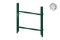 Alu Türrahmen 1-flügelig ohne Füllung (Profil: 85 mm) - Flügelhöhe: 940-1500 mm, Anschlag: links, Farbe: grün