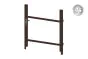 Alu Türrahmen 1-flügelig ohne Füllung (Profil: 63 mm) - Flügelhöhe: 940-1500 mm, Anschlag: links, Farbe: schokobraun