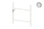 Alu Türrahmen 1-flügelig ohne Füllung (Profil: 63 mm) - Flügelhöhe: 940-1500 mm, Anschlag: links, Farbe: weiß