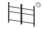 Alu Türrahmen 2-flügelig ohne Füllung (Profil: 63 mm) - Türhöhe: 1440-2000 mm, Anschlag: links, Farbe: anthrazit