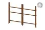 Alu Türrahmen 2-flügelig ohne Füllung (Profil: 63 mm) - Türhöhe: 1440-2000 mm, Anschlag: links, Farbe: braun