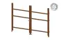 Alu Türrahmen 2-flügelig ohne Füllung (Profil: 63 mm) - Türhöhe: 1440-2000 mm, Anschlag: rechts, Farbe: braun