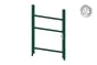 Alu Türrahmen 1-flügelig ohne Füllung (Profil: 63 mm) - Flügelhöhe: 1400-2000 mm, Anschlag: rechts, Farbe: grün