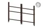 Alu Türrahmen 2-flügelig ohne Füllung (Profil: 63 mm) - Türhöhe: 1440-2000 mm, Anschlag: rechts, Farbe: schokobraun