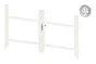 Alu Türrahmen 2-flügelig ohne Füllung (Profil: 63 mm) - Türhöhe: 940-1500 mm, Anschlag: links, Farbe: weiß