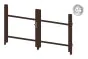 Alu Türrahmen 2-flügelig ohne Füllung (Profil: 63 mm) - Türhöhe: 940-1500 mm, Anschlag: rechts, Farbe: schokobraun