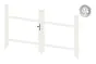 Alu Türrahmen 2-flügelig ohne Füllung (Profil: 63 mm) - Türhöhe: 940-1500 mm, Anschlag: rechts, Farbe: weiß