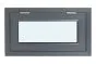 Fenster für WPC Gartenhäuser - Farbe: eisengrau RAL 7011, Breite: 90,5 cm, Höhe: 50,5 cm, Aluminium