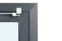 Fenster für WPC Gartenhäuser - Farbe: eisengrau RAL 7011, Breite: 90,5 cm, Höhe: 50,5 cm, Aluminium