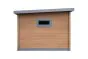 WPC Gartenhaus Alpenblick inkl. überdachter Terrasse - Länge: 560 cm, Breite: 300 cm, Höhe: 239 cm, Farbe: Holzoptik