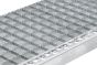 Gitterrost-Stufen 30 x 30 mm, feuerverzinkt, rutschhemmend - Breite: 1100 mm, Tiefe: 240 mm