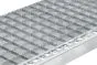 Gitterrost-Stufen 30 x 30 mm, feuerverzinkt, rutschhemmend - Breite: 800 mm, Tiefe: 270 mm
