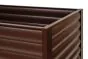 Alu Hochbeet Winchester - max. Abmessungen: 200 x 100 cm, Höhe: 86 cm, Farbe: schokobraun