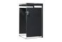 Mülltonnenbox Rosa 1-flügelig Erweiterung - Farbe: anthrazit, Breite: 64 cm, Höhe: 120 cm, Tiefe: 80 cm