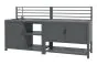Outdoorküche aus Aluminium & Sinterstein - bestehend aus Modul A, B, C, D und 2x Ablagefläche