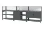 Outdoorküche aus Aluminium & Sinterstein - bestehend aus Modul A, B, C, D und 2x Ablagefläche