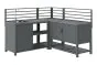 Outdoorküche aus Aluminium & Sinterstein - bestehend aus Modul A, B, C, D und 2x Ablagefläche