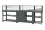 Outdoorküche aus Aluminium & Sinterstein - bestehend aus Modul A, B, C, D und 2x Ablagefläche