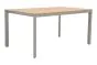 Esstisch Atlanta aus Aluminium - Aluminiumfarbe: graualuminium, Länge: 1480 mm, Breite: 900 mm, Höhe: 720 mm