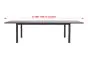 Esstisch Boston ausziehbar aus Aluminium - Farbe: anthrazit, Länge: 2000 / 2940 mm, Breite: 900 mm, Höhe: 750 mm