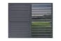 Schiebetür Seitenwand für Pergola Dallas - Farbe: anthrazit, Höhe: 2300 mm, Breite: 2710 mm, 2-teilig