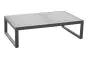 Kaffeetisch 2-Sitzer Lissabon aus Aluminium - Farbe: graualuminium, Maße: 1180  x 690 x 320 mm